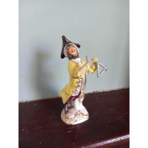 Manufacture De Meissen - Monkey Musician Triangle