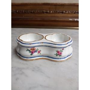 Sèvres - Double Salt Pot In Soft Porcelain XVIIIth Century