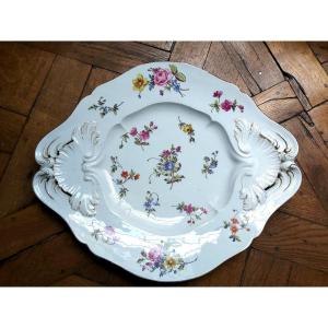 Sèvres - Oille Pot Tray In Hard Paste Porcelain With Flower Seedlings - Eighteenth Century