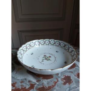 Paris Porcelain - Round Bowl Decorated With Flowers - Eighteenth Century