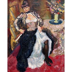 Louis Berthomme Saint-andre (1905-1977) The Big Black Petticoat