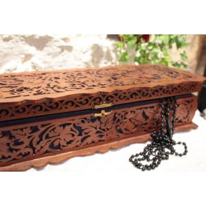 Large Openwork Wooden Box Circa 1900