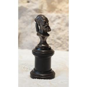 Small Orientalist Bronze Figure 'ibrahim Pasha' Late 19th Century