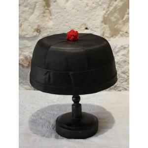 Traditional Chinese Manchu Hat, Early 20th Century