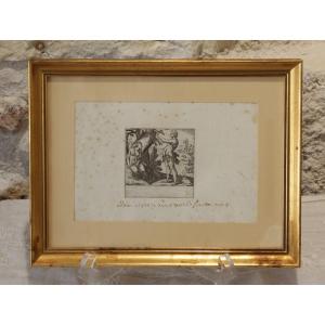 Engraving Of Adam And Eve, 18th Century