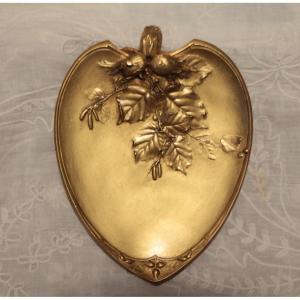 Gilt Bronze Trinket Tray Signed Charles Som Guénardeau, Susse Frères Edition Circa 1900
