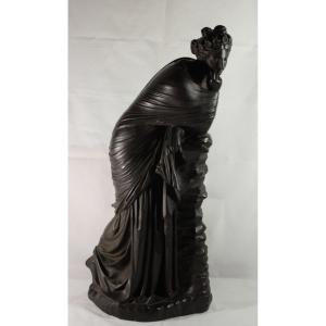 Large Plaster Sculpture 'polymnia' Early 20th Century