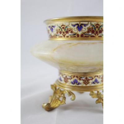 Cup In Gilt Bronze And Cloisonne Enamels, Late 19th Century