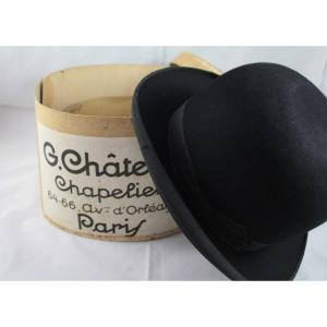 Melon Hat And Its Box G. Châtelet In Paris