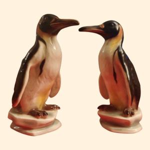 Pair Of Art Deco Emperor Penguins Vienna