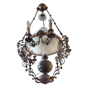 Napoleon III Opaline Chandelier