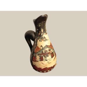 Ciboure Vase Signed C. Fischer