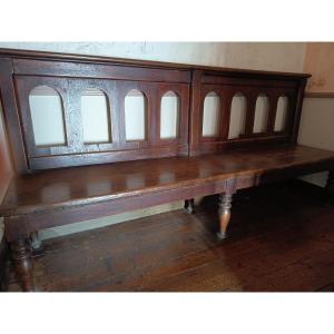 Pair Of 18th Century Renaissance /early Période Benche With Bakrestss