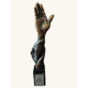 Bronze "the Creative Hand" By G. Busato