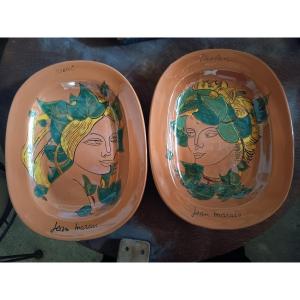 Pair Of Plates Jean Marais