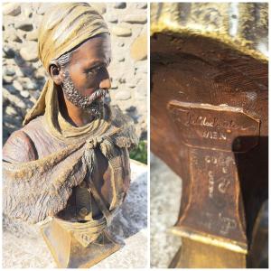 Orientalist Bust Of A Man By Friedrich Goldscheider