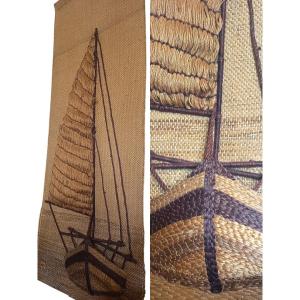 70s Sailboat Tapestry