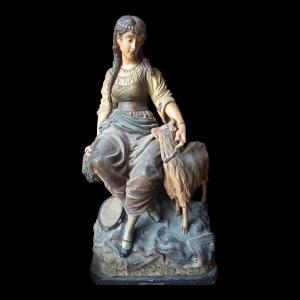 Polychrome Terra Cotta "esmeralda" By G Silges