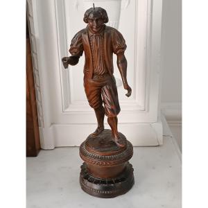 19th Century Walnut Sculpture 