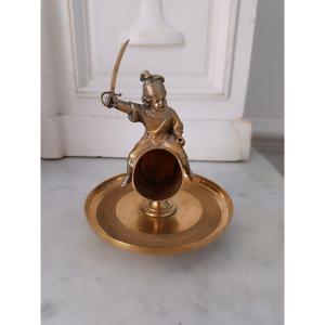 Bronze Pyrogen With Child Soldier