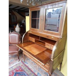 Cylinder Desk Showcase Louis XVI Period