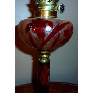 Art Nouveau Baccarat Lamp
