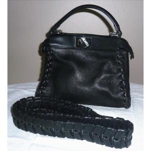 Fendi Peekaboo Leather Handbag
