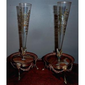 Pair Of Bud Vases