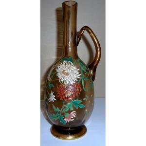 Gallé Enamel Carafe