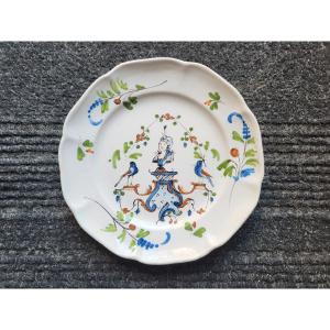 18th Century Lunéville Earthenware Plate