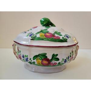 19th Century Lunéville Earthenware Soup Tureen