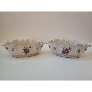 Pair Of Saint Clement Glass Coolers, 18th Century