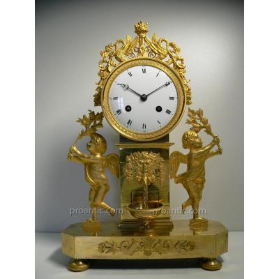 Pendulum Gilt Bronze Louis XVI