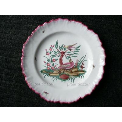 Earthenware Wedding Plate From Luneville XVIII