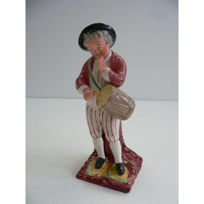 Earthenware Statuette From Lunéville Nineteenth To The Galoubet Player