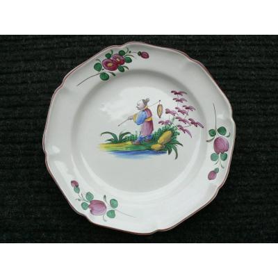 Earthenware Plate Rambervillers XVIII