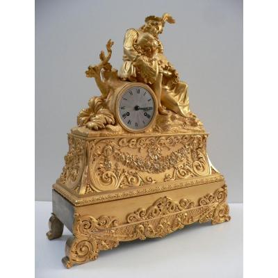 Large Gilt Bronze Clock Early Nineteenth