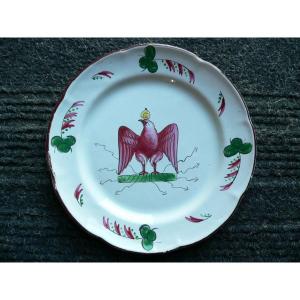 Nineteenth Lunéville Earthenware Plate