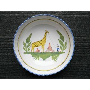 Nineteenth Waly Earthenware Salad Bowl