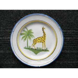 Earthenware Plate From Waly Nineteenth.