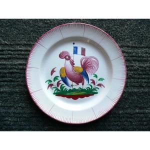 Revolutionary Earthenware Plate From Islettes Nineteenth