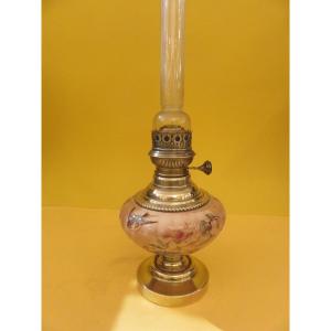 Gien Earthenware Oil Lamp End XIX