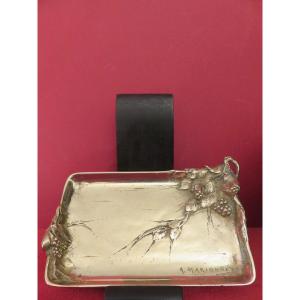 Bronze Empty Pocket Signed A.marionnet (1852-1910) Art Nouveau