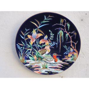 Longwy Enamel Dish "murmure" Limited Edition Signed Paul Mignon Enhancer A. Kirchtetter
