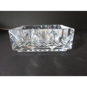 Baccarat Crystal Ashtray Or Pocket Emptier, "luxor" Model, In Its Original Box 
