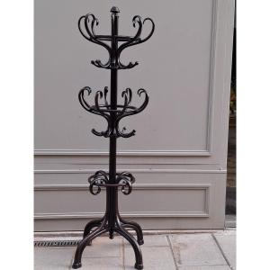 "parrot" Coat Rack With Double Shelves (sixteen Hooks), Branded Thonet 