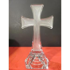 Cross To Pose (h: 30 Cm) In Cut Crystal Twentieth