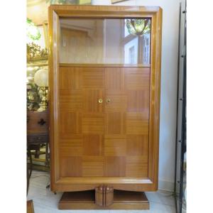 Art Deco Showcase Cabinet In Mahogany And Sycamore