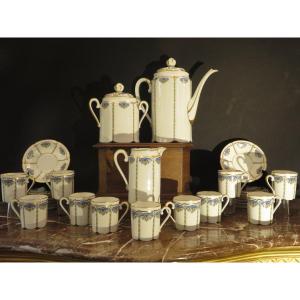 Porcelain Coffee Service, Limoges France, "unique" Model