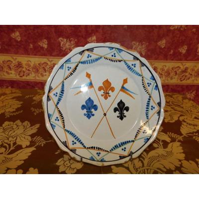 Nevers Earthenware Plate